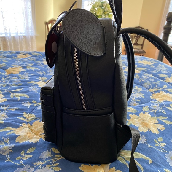 LOUNGEFLY DISNEY MINNIE MOUSE STUDDED BACKPACK - Picture 6 of 15